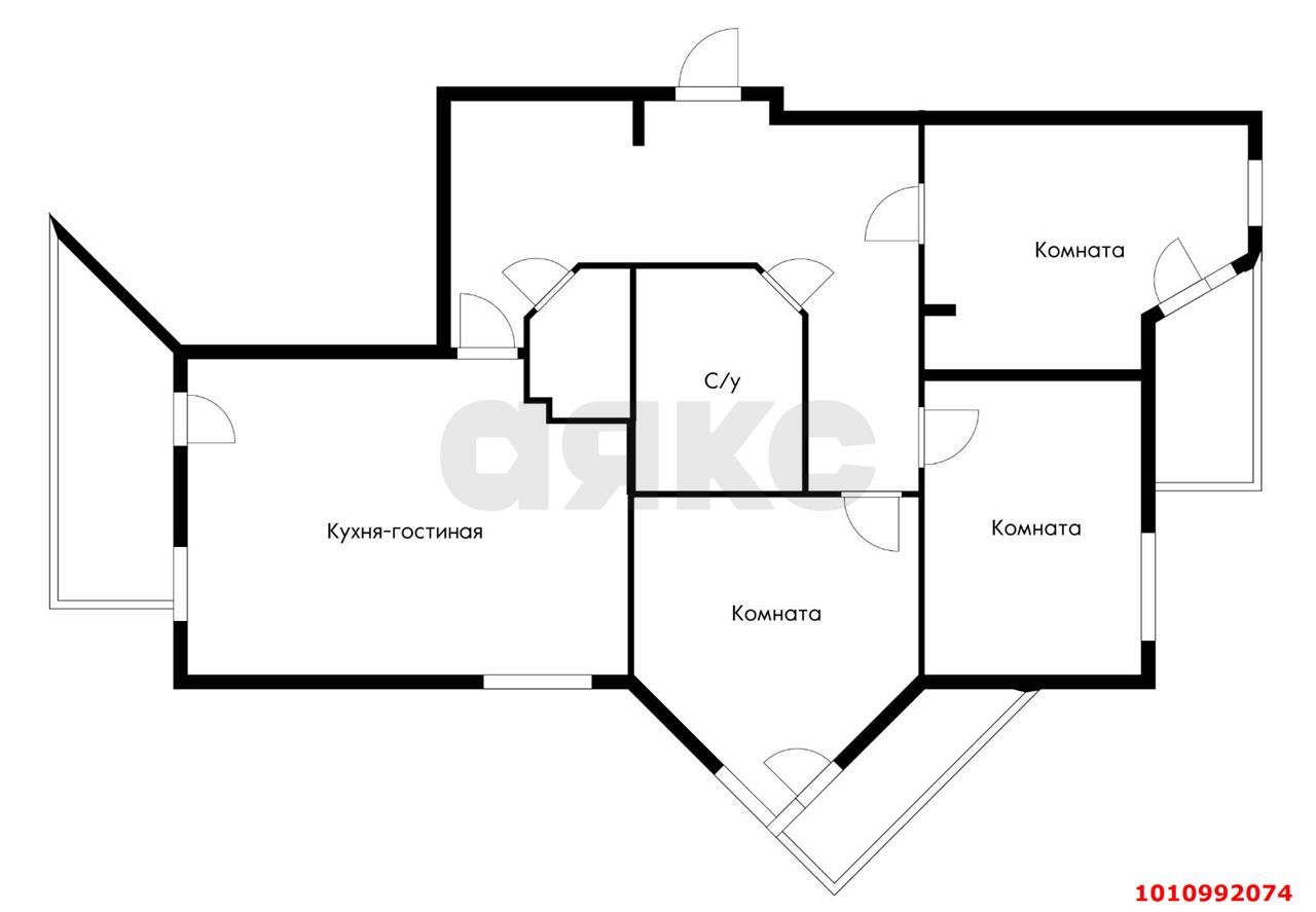 Фото №18: 3-комнатная квартира 125 м² - Краснодар, Западный внутригородской округ, ул. Брянская, 49