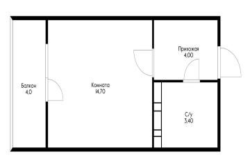 Фото №2: Студия 25 м² - Краснодар, мкр. Прикубанский внутригородской округ, ул. Дубравная, 1