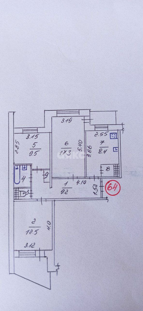 Фото №23: 3-комнатная квартира 65 м² - Симферополь, Киевский, ул. Ломоносова, 1к2