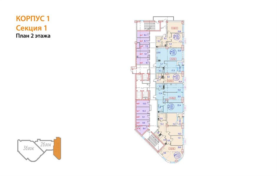 Фото №8: 3-комнатная квартира 114 м² - Краснодар, Прикубанский внутригородской округ, Завод Измерительных Приборов, мкр. жилой комплекс Девелопмент Плаза, ул. имени 40-летия Победы, 33Г