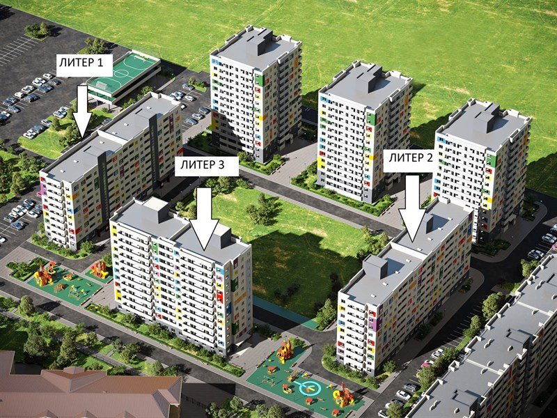 Фото №2: Студия 37 м² - Краснодар, жилой комплекс Южане, ул. Даниила Смоляна, 65