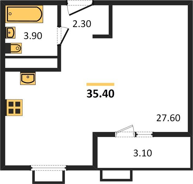 Фото №1: Студия 37 м² - Краснодар, жилой комплекс Южане, ул. Даниила Смоляна, 65
