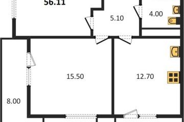 Фото №1: 2-комнатная квартира 56 м² - Краснодар, мкр. Прикубанский внутригородской округ, ул. Конгрессная, 41
