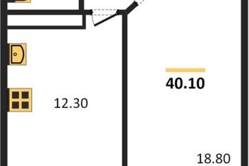 Фото №1: 1-комнатная квартира 41 м² - Краснодар, мкр. Прикубанский внутригородской округ, ул. Конгрессная, 41