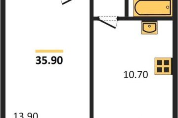 Фото №1: 1-комнатная квартира 35 м² - Новая Адыгея, мкр. жилой комплекс Дарград, ул. Тургеневское шоссе, 33/2к25