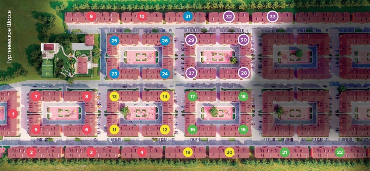 Фото №2: 1-комнатная квартира 34 м² - Новая Адыгея, жилой комплекс Дарград, ул. Тургеневское шоссе, 33/2к25