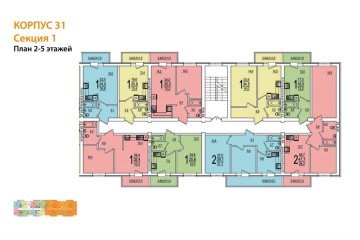 Фото №4: 1-комнатная квартира 34 м² - Новая Адыгея, мкр. жилой комплекс Дарград, ул. Тургеневское шоссе, 33/2к31