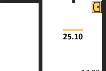 Фото №1: Студия 25 м² - Краснодар, мкр. жилой комплекс Улыбка, ул. имени Героя Георгия Бочарникова, 2