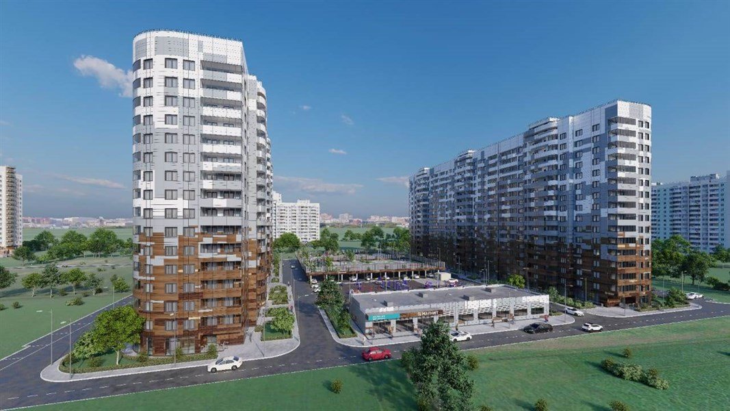 Фото №2: 1-комнатная квартира 43 м² - Краснодар, жилой комплекс Хорошая Погода, ул. Кирилла Россинского, 3/1к1