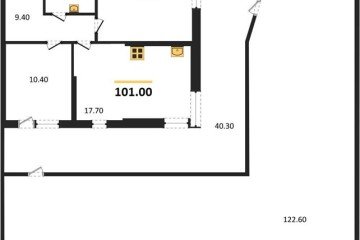 Фото №1: 2-комнатная квартира 101 м² - Краснодар, мкр. Прикубанский внутригородской округ, 