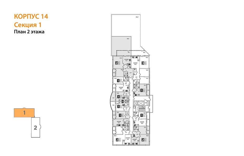 Фото №6: 3-комнатная квартира 89 м² - Краснодар, Прикубанский внутригородской округ, мкр. жилой комплекс Самолёт-3