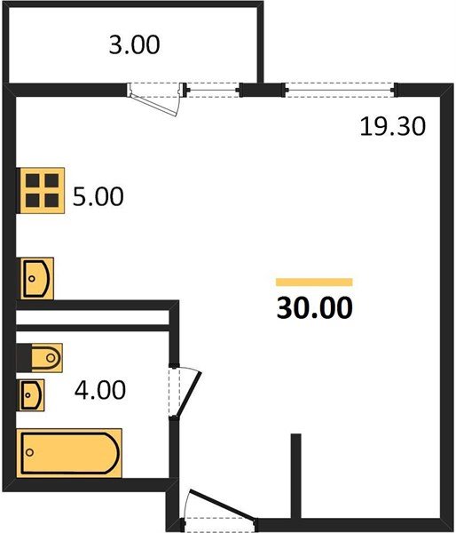 Фото №1: Студия 30 м² - Краснодар, жилой комплекс Нeo-квартал Красная Площадь, ул. им. Мурата Ахеджака, 12к1