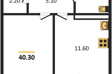 Фото №1: 1-комнатная квартира 40 м² - Краснодар, мкр. Прикубанский внутригородской округ, ул. им. Мурата Ахеджака, 12к1