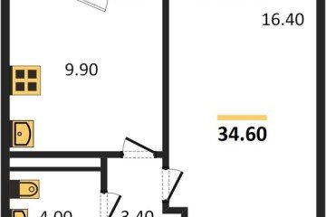 Фото №1: 1-комнатная квартира 34 м² - Краснодар, мкр. Прикубанский внутригородской округ, ул. им. Мурата Ахеджака, 12к1