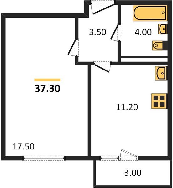 Фото №1: 1-комнатная квартира 37 м² - Краснодар, жилой комплекс Нeo-квартал Красная Площадь, мкр. Прикубанский внутригородской округ, ул. им. Мурата Ахеджака, 12к1
