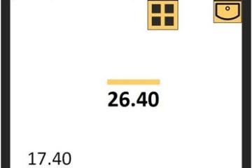 Фото №1: Студия 26 м² - Краснодар, мкр. Прикубанский внутригородской округ, ул. Даниила Смоляна, 71к3