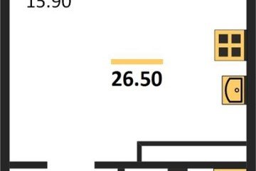 Фото №1: Студия 26 м² - Краснодар, мкр. жилой комплекс Все Свои, ул. Колхозная, 5/2