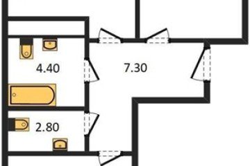 Фото №1: 2-комнатная квартира 64 м² - Краснодар, мкр. жилой комплекс Все Свои, ул. Колхозная, 5/2