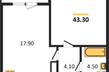 Фото №1: 1-комнатная квартира 42 м² - Краснодар, мкр. жилой комплекс Все Свои, ул. Колхозная, 5/2