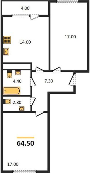 Фото №1: 2-комнатная квартира 64 м² - Краснодар, Центральный внутригородской округ, Табачная Фабрика, мкр. жилой комплекс Все Свои, ул. Колхозная, 5/2