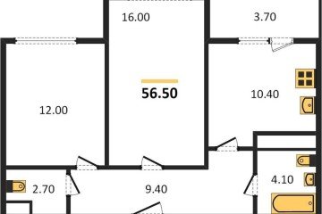 Фото №1: 2-комнатная квартира 55 м² - Краснодар, мкр. жилой комплекс Все Свои, ул. Колхозная, 5/2