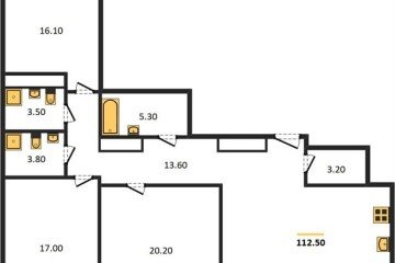 Фото №1: 3-комнатная квартира 112 м² - Краснодар, мкр. жилой комплекс Все Свои, ул. Колхозная, 5/2