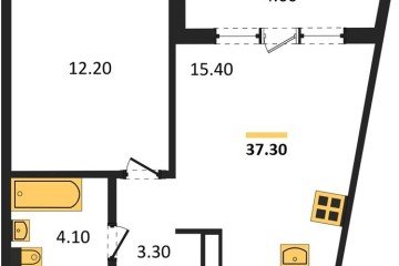 Фото №1: 1-комнатная квартира 36 м² - Краснодар, мкр. жилой комплекс Все Свои, ул. Колхозная, 5/2к1