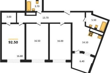 Фото №1: 3-комнатная квартира 91 м² - Краснодар, мкр. жилой комплекс Все Свои, ул. Колхозная, 5/2к1