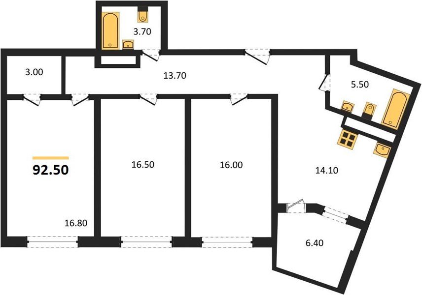 Фото №1: 3-комнатная квартира 91 м² - Краснодар, Центральный внутригородской округ, Табачная Фабрика, мкр. жилой комплекс Все Свои, ул. Колхозная, 5/2к1