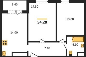 Фото №1: 2-комнатная квартира 54 м² - Краснодар, мкр. жилой комплекс Все Свои, ул. Колхозная, 5/2к1