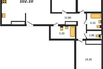 Фото №1: 3-комнатная квартира 101 м² - Краснодар, мкр. жилой комплекс Все Свои, ул. Колхозная, 5/2к1