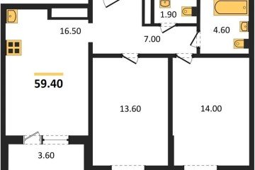 Фото №1: 2-комнатная квартира 58 м² - Краснодар, мкр. жилой комплекс Все Свои, ул. Колхозная, 5/2к1