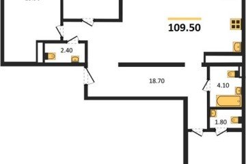 Фото №1: 3-комнатная квартира 107 м² - Краснодар, мкр. жилой комплекс Все Свои, ул. Колхозная, 5/2к1