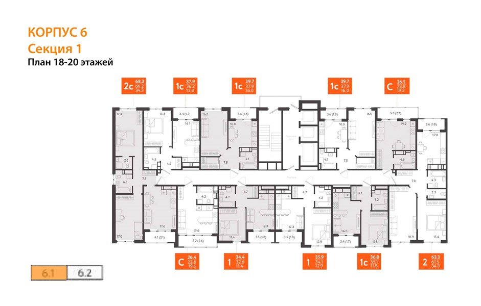 Фото №9: 2-комнатная квартира 63 м² - Краснодар, ЖК Все Свои Вип, Центральный внутригородской округ, Табачная Фабрика, мкр. жилой комплекс Все Свои, ул. Колхозная, 5/2