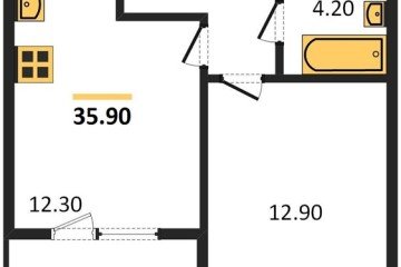 Фото №1: 1-комнатная квартира 35 м² - Краснодар, мкр. жилой комплекс Все Свои, ул. Колхозная, 5/2