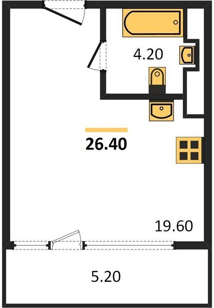 Фото №1: Студия 25 м² - Краснодар, ЖК Все Свои Вип, Центральный внутригородской округ, Табачная Фабрика, мкр. жилой комплекс Все Свои, ул. Колхозная, 5/2