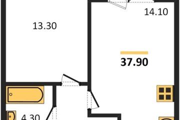 Фото №1: 1-комнатная квартира 37 м² - Краснодар, мкр. жилой комплекс Все Свои, ул. Колхозная, 5/2
