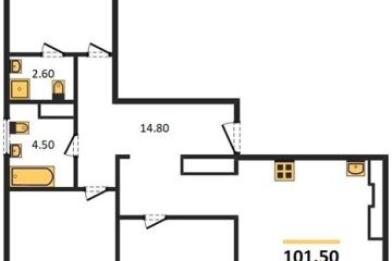 Фото №1: 3-комнатная квартира 101 м² - Краснодар, мкр. жилой комплекс Все Свои, ул. Колхозная, 5/2