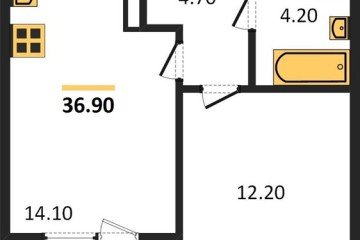 Фото №1: 1-комнатная квартира 36 м² - Краснодар, мкр. жилой комплекс Все Свои, ул. Колхозная, 5/2