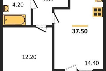 Фото №1: 1-комнатная квартира 37 м² - Краснодар, мкр. жилой комплекс Все Свои, ул. Колхозная, 5/2