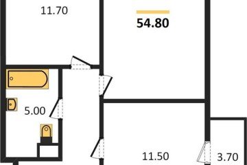 Фото №1: 2-комнатная квартира 53 м² - Краснодар, мкр. жилой комплекс Все Свои, ул. Колхозная, 5/2