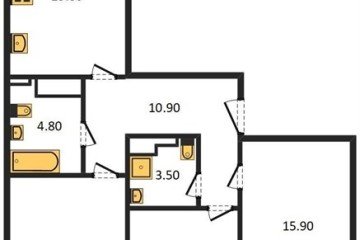 Фото №1: 3-комнатная квартира 82 м² - Краснодар, мкр. жилой комплекс Все Свои, ул. Колхозная, 5/2