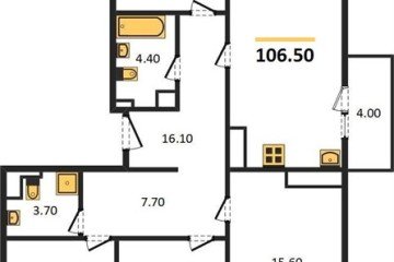 Фото №1: 4-комнатная квартира 107 м² - Краснодар, мкр. жилой комплекс Все Свои, ул. Колхозная, 5/2