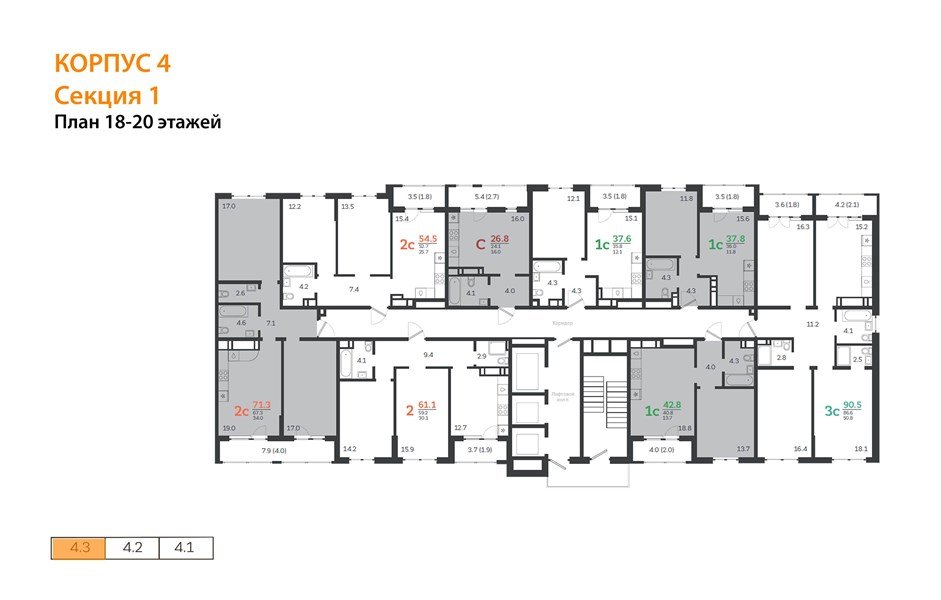 Фото №9: 2-комнатная квартира 60 м² - Краснодар, ЖК Все Свои Вип, Центральный внутригородской округ, Табачная Фабрика, мкр. жилой комплекс Все Свои, ул. Колхозная, 5/2