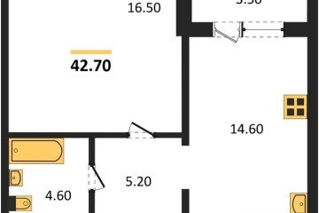 Фото №1: 1-комнатная квартира 42 м² - Краснодар, мкр. жилой комплекс Все Свои, ул. Колхозная, 5/2
