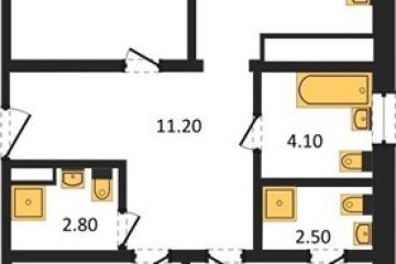 Фото №1: 3-комнатная квартира 89 м² - Краснодар, мкр. жилой комплекс Все Свои, ул. Колхозная, 5/2