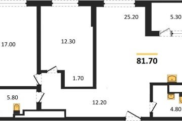 Фото №1: 2-комнатная квартира 81 м² - Краснодар, мкр. жилой комплекс Все Свои, ул. Колхозная, 5/2