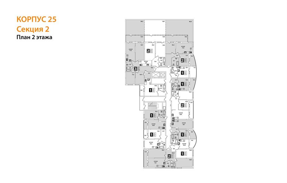 Фото №9: 2-комнатная квартира 67 м² - Краснодар, Прикубанский внутригородской округ, мкр. жилой комплекс Самолёт-5, ул. Ивана Беличенко, 97