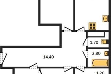 Фото №1: 3-комнатная квартира 77 м² - Краснодар, мкр. жилой комплекс Самолёт-5,
