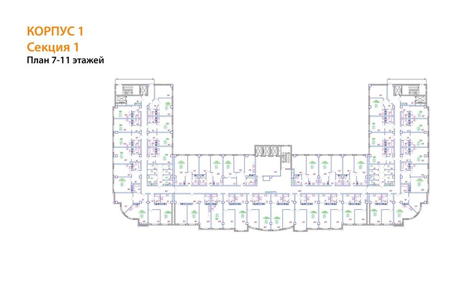 Фото №8: 1-комнатная квартира 46 м² - Краснодар, Карасунский внутригородской округ, Хлопчато-бумажный Комбинат, мкр. жилой комплекс Гранд Пэлэс